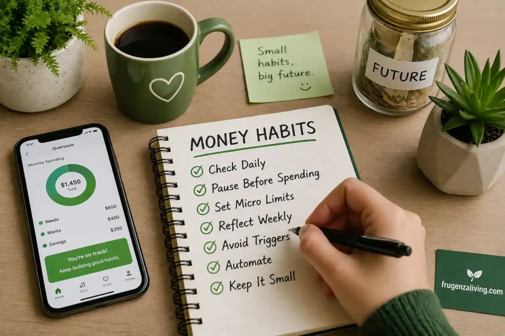 real life example building money habits daily routine