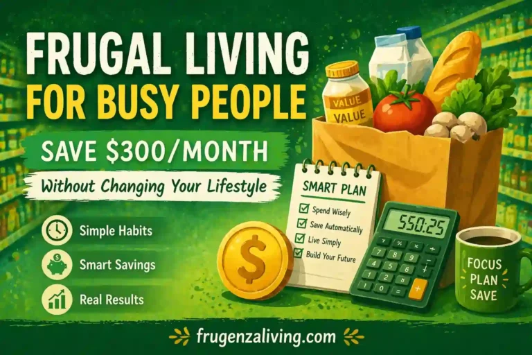 frugal living for busy people saving money