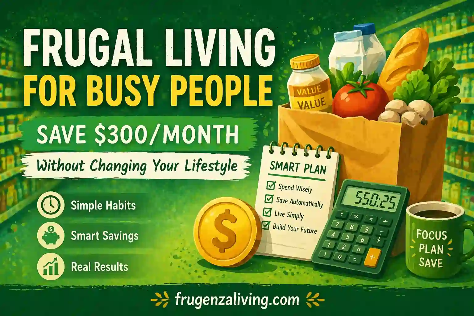 frugal living for busy people saving money