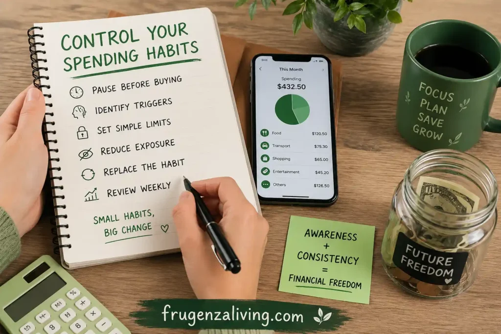 real life example controlling impulse spending habits daily setup