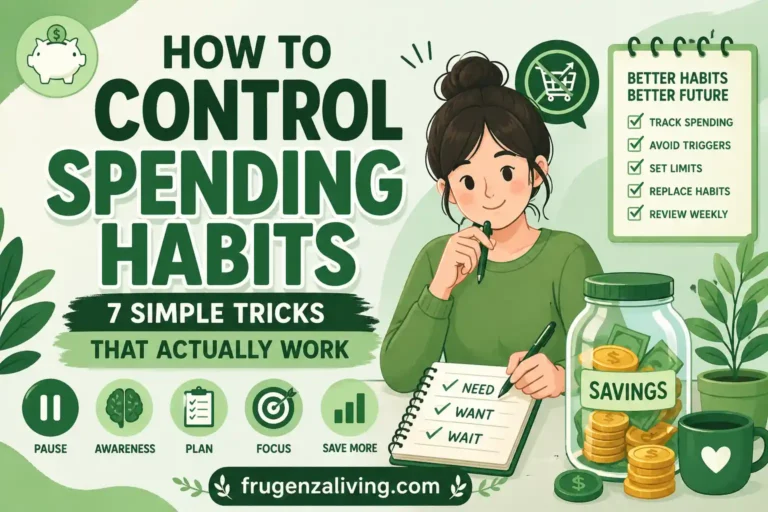 how to control spending habits simple visual guide