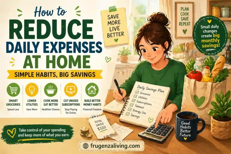 simple ways to reduce daily expenses at home with budgeting habits