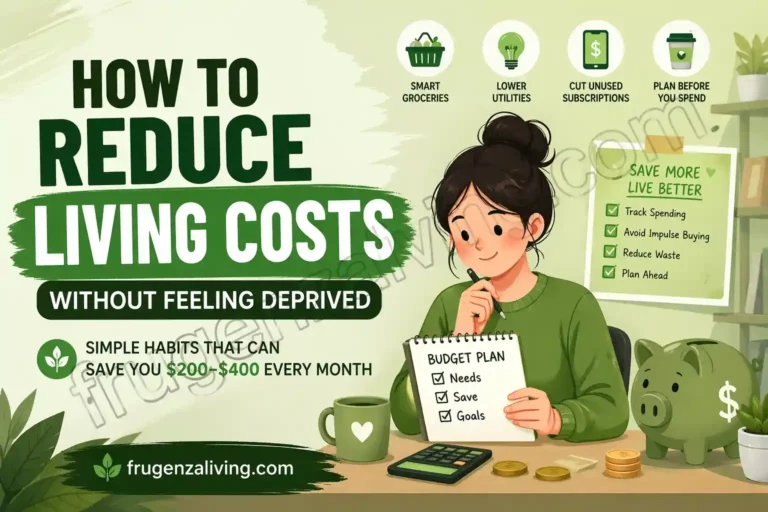 How to reduce living costs by tracking monthly expenses and cutting unnecessary spending