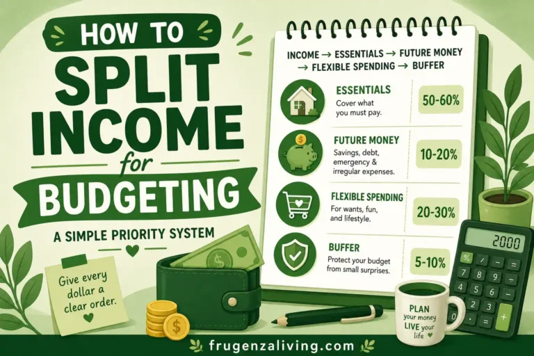 how to split income for budgeting simple guide for beginners with essentials savings and spending
