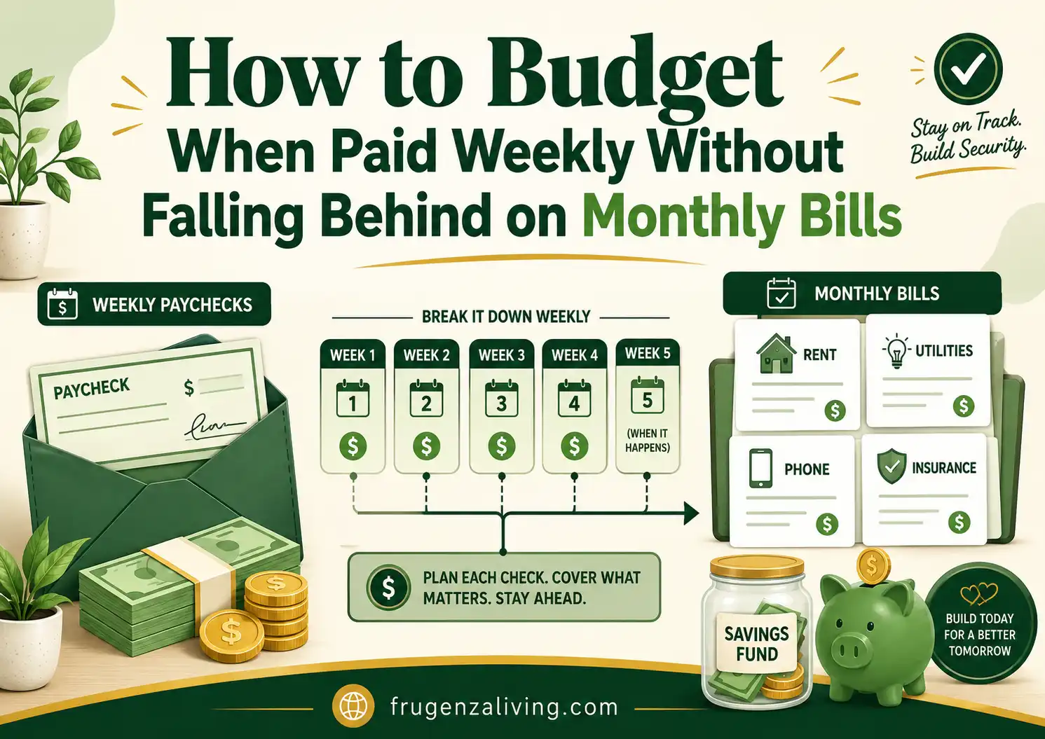 How to Budget When Paid Weekly Without Falling Behind on Monthly Bills ...