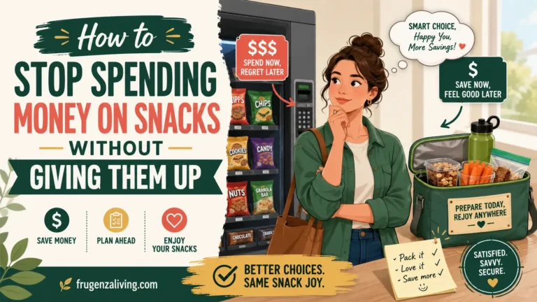 How to stop spending money on snacks by preparing preferred snacks in advance