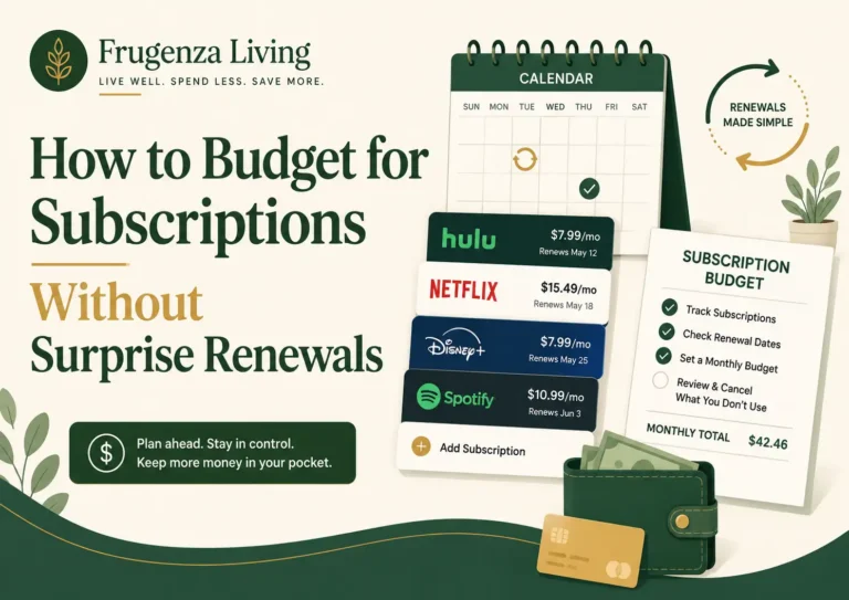 How to budget for subscriptions by tracking monthly costs, renewal dates, and upcoming subscription charges