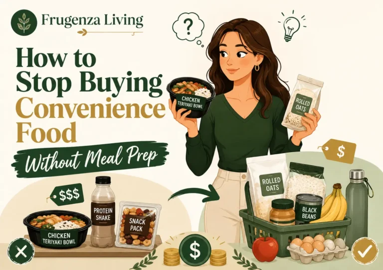 How to stop buying convenience food without meal prep by replacing expensive ready meals with practical lower-cost grocery options