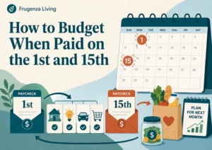 How to budget when paid on the 1st and 15th using two paycheck funding windows