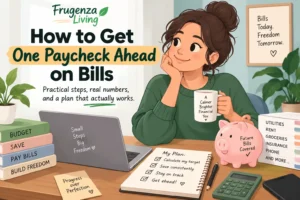 How to get one paycheck ahead on bills with a practical budgeting plan