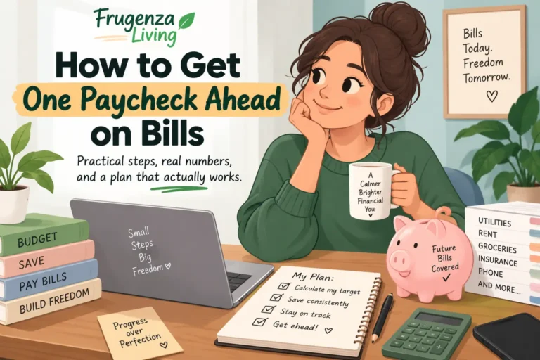 How to get one paycheck ahead on bills with a practical budgeting plan